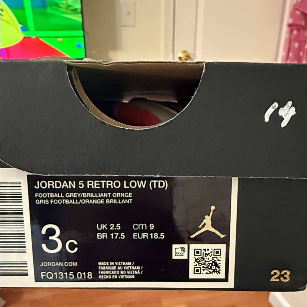 Jordan 5 Retro Low TD in Grey and Orange
